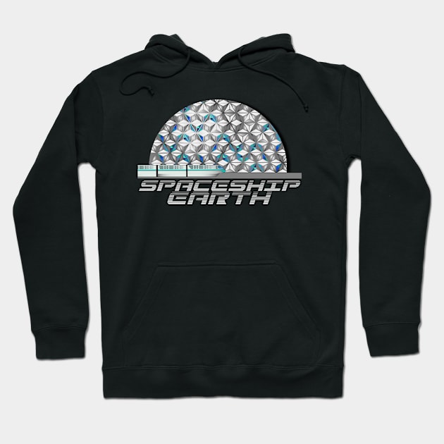 Spaceship Earth Hoodie by PrinceHans Designs